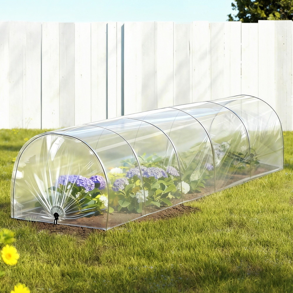 Green Fingers Mini Greenhouse 300X45X30Cm Tunnel Clear Pvc Steel Frame Portable – Nice N Cheap Variety Store Green Fingers Mini Greenhouse 300X45X30Cm Tunnel Clear Pvc Steel Frame Portable - Image 8