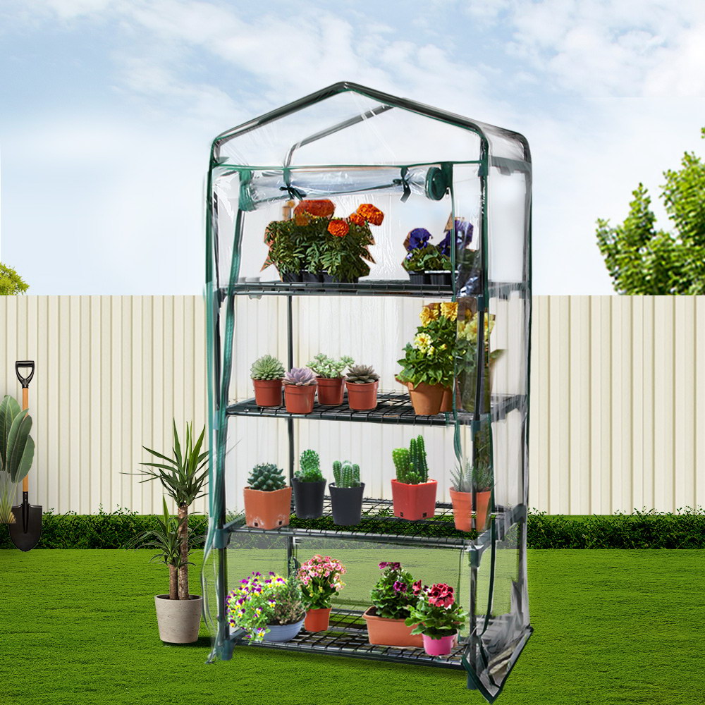 Green Fingers 4-Tier Mini Greenhouse 1.6M – Nice N Cheap Variety Store Green Fingers 4-Tier Mini Greenhouse 1.6M - Image 8