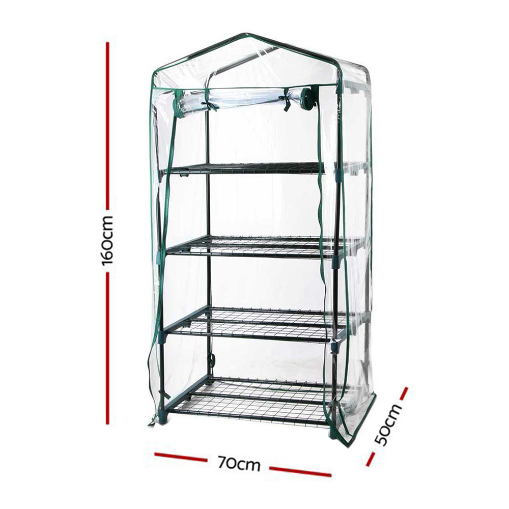 Green Fingers 4-Tier Mini Greenhouse 1.6M – Nice N Cheap Variety Store Green Fingers 4-Tier Mini Greenhouse 1.6M - Image 2