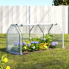 Green Fingers Mini Greenhouse Pe Cover Green House Roll-Up Zippered Door 1.2X0.5X0.6M Product Image Nice N Cheap Variety Store