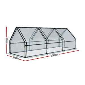 Green Fingers Greenhouse 2.7X0.9X0.9M Mini Green House Raised Garden Bed Planter Box – Nice N Cheap Variety Store Green Fingers Greenhouse 2.7X0.9X0.9M Mini Green House Raised Garden Bed Planter Box - Image 2