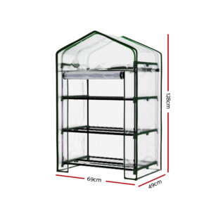 Greenfingers Greenhouse 3 Tiers Mini Green House Garden Bed Planter Box 1.28X0.7X0.5M – Nice N Cheap Variety Store Greenfingers Greenhouse 3 Tiers Mini Green House Garden Bed Planter Box 1.28X0.7X0.5M - Image 2