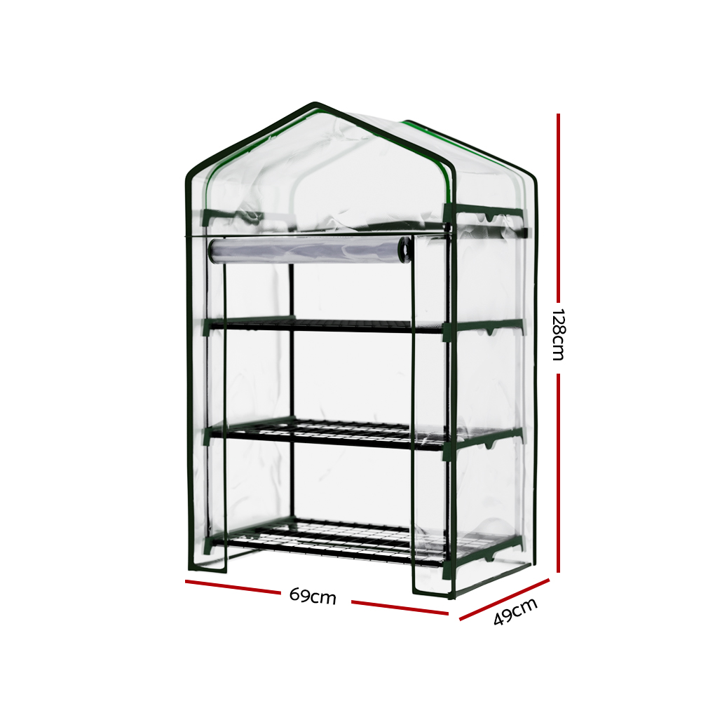 Greenfingers Greenhouse 3 Tiers Mini Green House Garden Bed Planter Box 1.28X0.7X0.5M – Nice N Cheap Variety Store Greenfingers Greenhouse 3 Tiers Mini Green House Garden Bed Planter Box 1.28X0.7X0.5M - Image 2