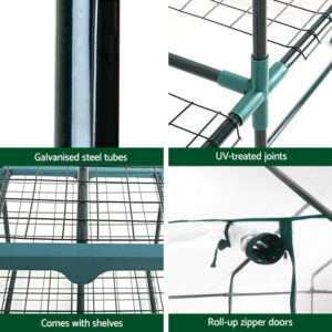 Greenfingers Greenhouse 5 Tiers Mini Green House Garden Bed Planter Box 1.9X0.7X0.5M - Image 6