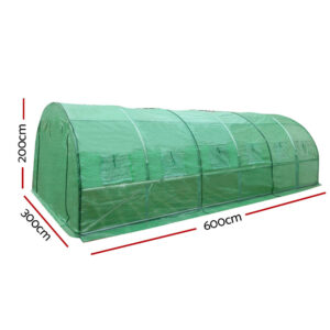 Green Fingers Greenhouse 6X3X2M Walk In Green House Tunnel Plant Garden Shed Dome – Nice N Cheap Variety Store Green Fingers Greenhouse 6X3X2M Walk In Green House Tunnel Plant Garden Shed Dome - Image 2