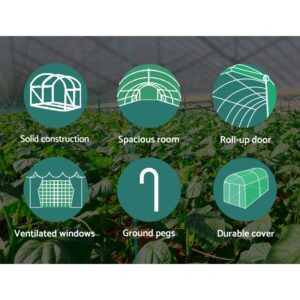 Green Fingers Greenhouse 6X3X2M Walk In Green House Tunnel Plant Garden Shed Dome – Nice N Cheap Variety Store Green Fingers Greenhouse 6X3X2M Walk In Green House Tunnel Plant Garden Shed Dome - Image 6
