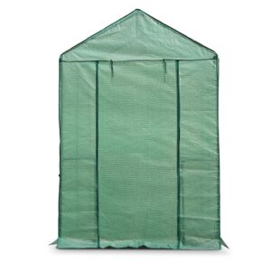 Green Fingers Greenhouse 1.2X1.9X1.9M Walk In Green House Tunnel Plant Garden Shed 4 Shelves – Nice N Cheap Variety Store Green Fingers Greenhouse 1.2X1.9X1.9M Walk In Green House Tunnel Plant Garden Shed 4 Shelves - Image 3