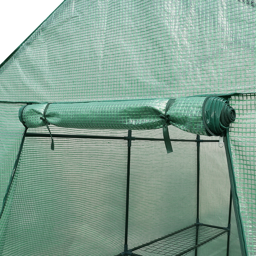 Green Fingers Greenhouse 1.2X1.9X1.9M Walk In Green House Tunnel Plant Garden Shed 4 Shelves – Nice N Cheap Variety Store Green Fingers Greenhouse 1.2X1.9X1.9M Walk In Green House Tunnel Plant Garden Shed 4 Shelves - Image 7
