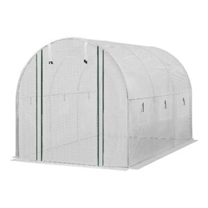 Green Fingers Greenhouse 3X2X2M Walk In Green House White - Image 4