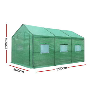 Green Fingers Greenhouse 3.5X2X2M Walk In Green House Tunnel Plant Garden Shed – Nice N Cheap Variety Store Green Fingers Greenhouse 3.5X2X2M Walk In Green House Tunnel Plant Garden Shed - Image 3