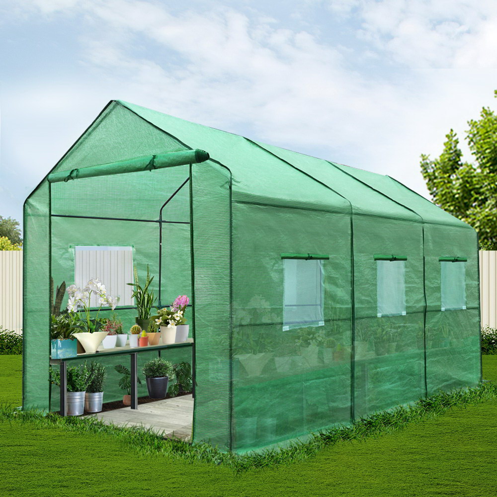 Green Fingers Greenhouse 3.5X2X2M Walk In Green House Tunnel Plant Garden Shed – Nice N Cheap Variety Store Green Fingers Greenhouse 3.5X2X2M Walk In Green House Tunnel Plant Garden Shed - Image 8