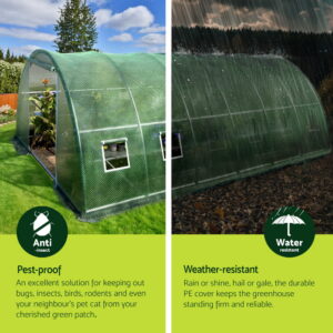 Green Fingers Greenhouse 6X4X2M Walk In Green House Tunnel Plant Garden Shed Dome – Nice N Cheap Variety Store Green Fingers Greenhouse 6X4X2M Walk In Green House Tunnel Plant Garden Shed Dome - Image 4