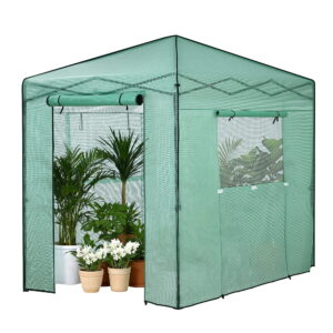 Green Fingers Greenhouse 180X240X240Cm Steel Frame Pe Cover Outdoor Shelter – Nice N Cheap Variety Store Green Fingers Greenhouse 180X240X240Cm Steel Frame Pe Cover Outdoor Shelter - Image 11