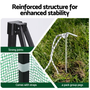 Green Fingers Greenhouse 180X240X240Cm Steel Frame Pe Cover Outdoor Shelter – Nice N Cheap Variety Store Green Fingers Greenhouse 180X240X240Cm Steel Frame Pe Cover Outdoor Shelter - Image 10