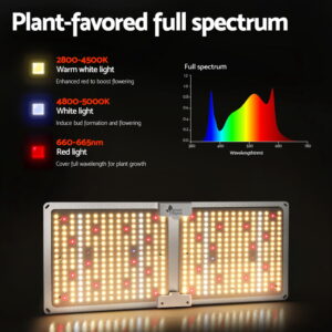 Greenfingers Max 220W Grow Light Led Full Spectrum Indoor Plant All Stage Growth - Image 3