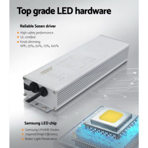 Greenfingers Max 220W Grow Light Led Full Spectrum Indoor Plant All Stage Growth - Image 4