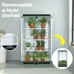 Green Fingers Grow Tent 100X60X180Cm 4 Tiers Kits Hydroponics Indoor Grow System - Image 4