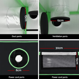Green Fingers Grow Tent 100X60X180Cm 4 Tiers Kits Hydroponics Indoor Grow System - Image 6