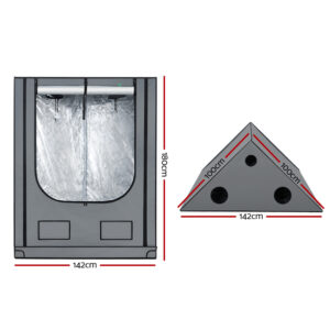 Green Fingers Grow Tent Kits Hydroponics Kit Indoor Grow System 142X100X180Cm - Image 2