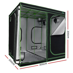 Green Fingers Grow Tent 200X200X200Cm Hydroponics Kit Indoor Plant Room System - Image 2