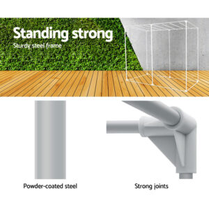 Green Fingers Grow Tent 240X120X200Cm Hydroponics Kit Indoor Plant Room Black - Image 5