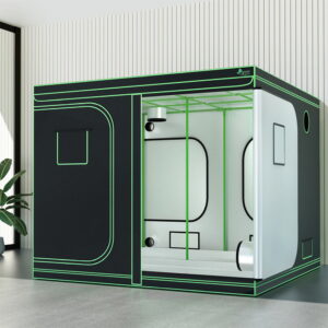 Green Fingers Grow Tent Kits 240X240X200Cm Hydroponics Indoor Grow System Black - Image 7