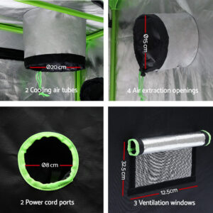 Green Fingers Grow Tent 60X60X140Cm Hydroponics Kit Indoor Plant Room System - Image 3