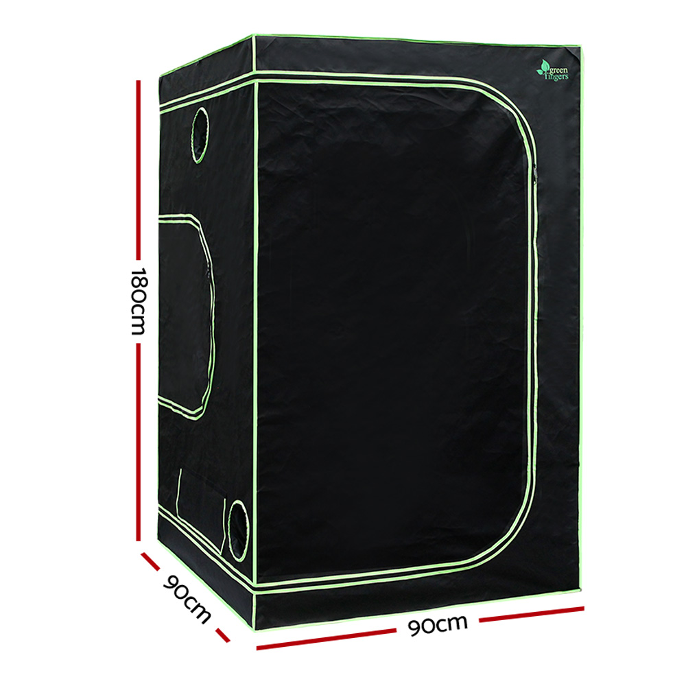 Green Fingers Grow Tent 90X90X180Cm Hydroponics Kit Indoor Plant Room System – Nice N Cheap Variety Store Green Fingers Grow Tent 90X90X180Cm Hydroponics Kit Indoor Plant Room System - Image 2