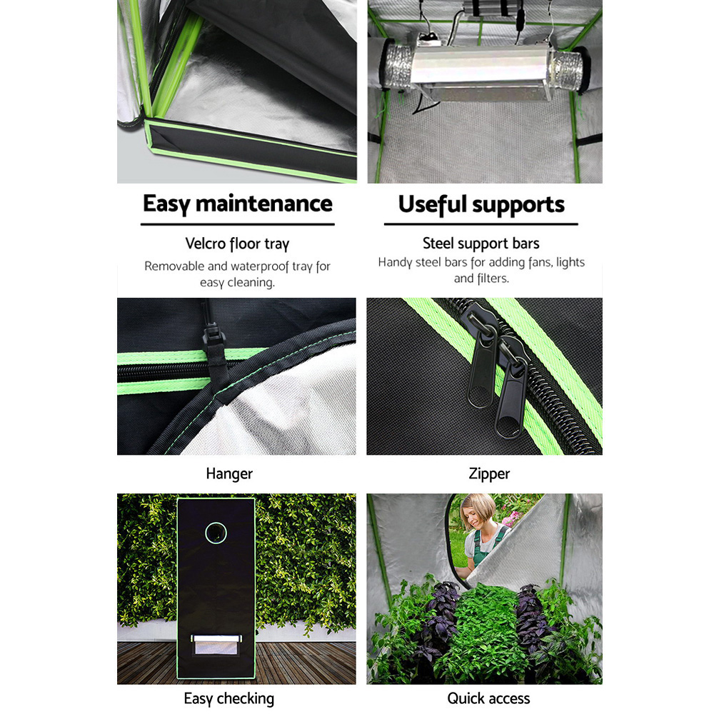 Green Fingers Grow Tent 90X90X180Cm Hydroponics Kit Indoor Plant Room System – Nice N Cheap Variety Store Green Fingers Grow Tent 90X90X180Cm Hydroponics Kit Indoor Plant Room System - Image 6