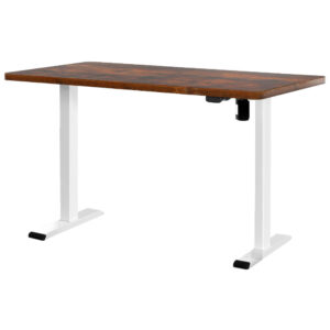 Artiss Standing Desk Motorised Sit Stand Desks Rustic Brown 120Cm - Image 7