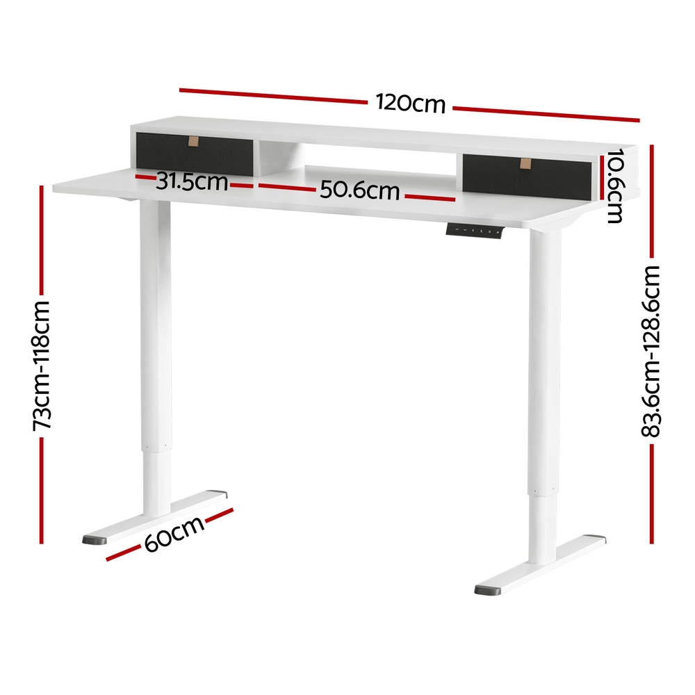 Artiss Electric Standing Desk Sit Stand Desks 120Cm – Nice N Cheap Variety Store Artiss Electric Standing Desk Sit Stand Desks 120Cm - Image 2