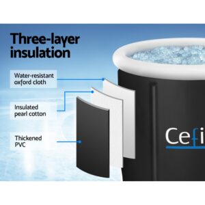 Weisshorn Portable Ice Bath Tub 75X75Cm Inflatable Folding Bathtub Spa Massage – Nice N Cheap Variety Store Weisshorn Portable Ice Bath Tub 75X75Cm Inflatable Folding Bathtub Spa Massage - Image 4