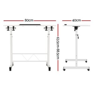 Artiss Adjustable Laptop Desk 80Cm White – Nice N Cheap Variety Store Adjustable Laptop Desk