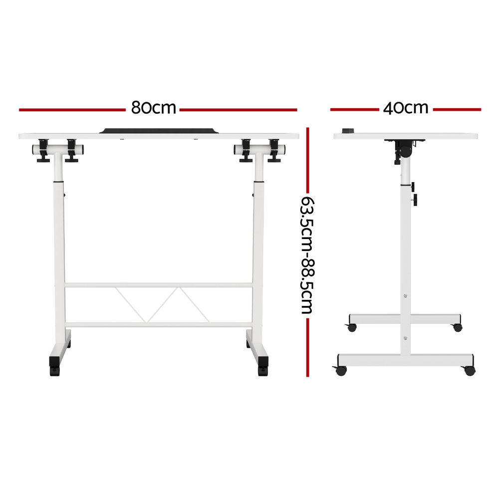 Artiss Adjustable Laptop Desk 80Cm White – Nice N Cheap Variety Store Adjustable Laptop Desk