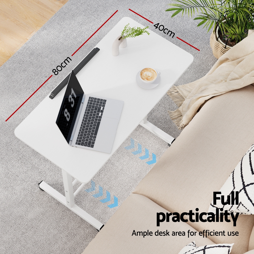 Artiss Adjustable Laptop Desk 80Cm White – Nice N Cheap Variety Store Adjustable Laptop Desk