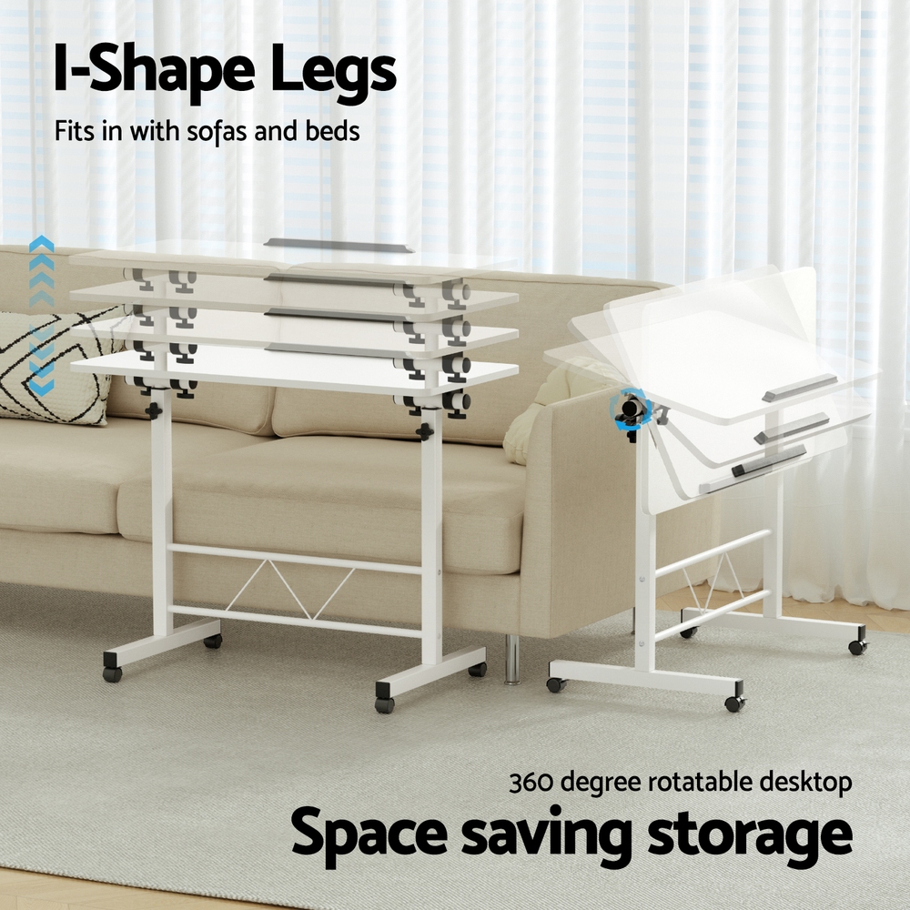 Artiss Adjustable Laptop Desk 80Cm White – Nice N Cheap Variety Store Adjustable Laptop Desk