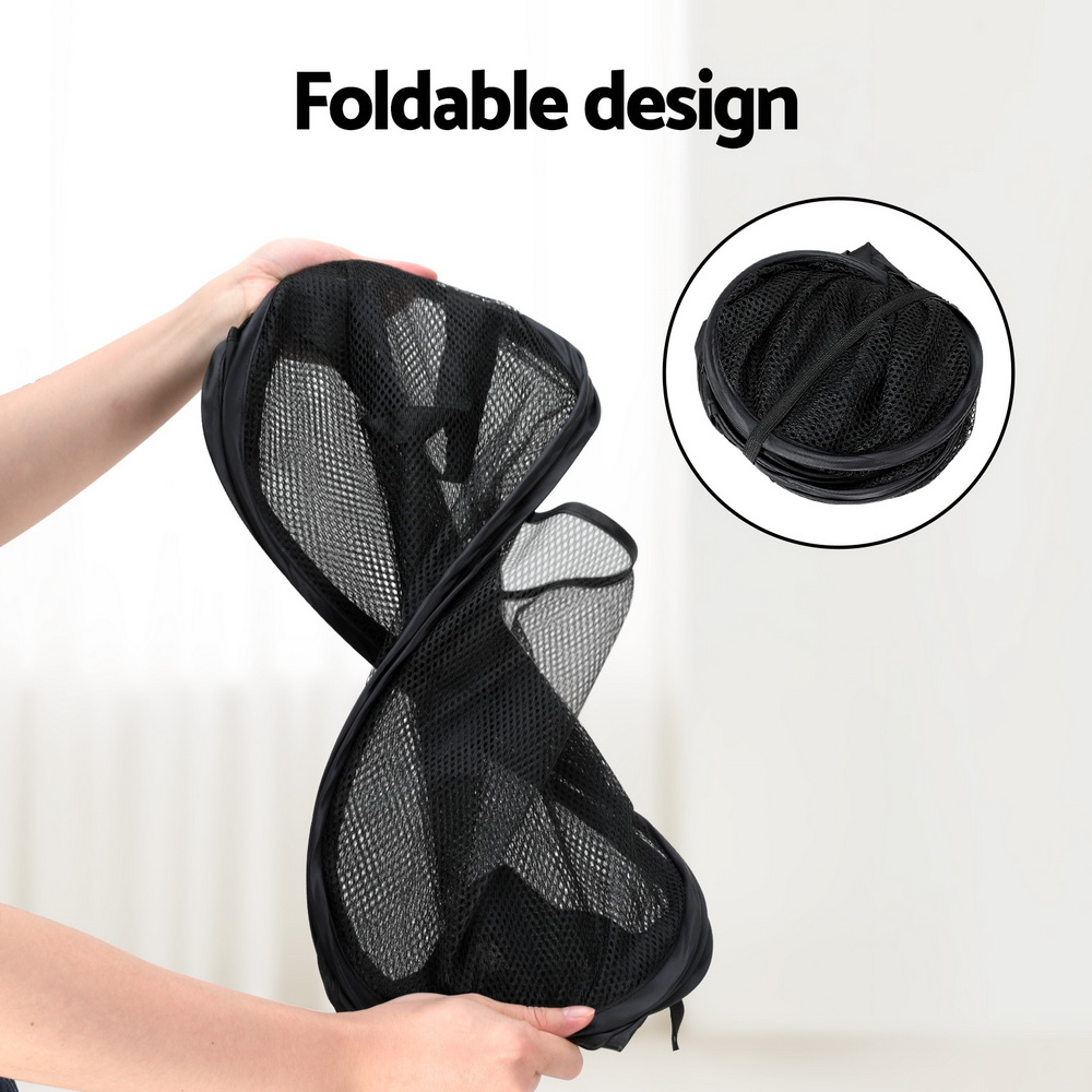 Artiss 2X Foldable Laundry Baskets Black – Nice N Cheap Variety Store Foldable Laundry Baskets