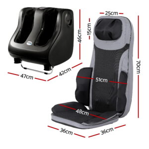 Livemor Full Back Massage Seat Cushion Heating With 360° Foot Massagers – Nice N Cheap Variety Store Livemor Full Back Massage Seat Cushion Heating With 360° Foot Massagers - Image 3