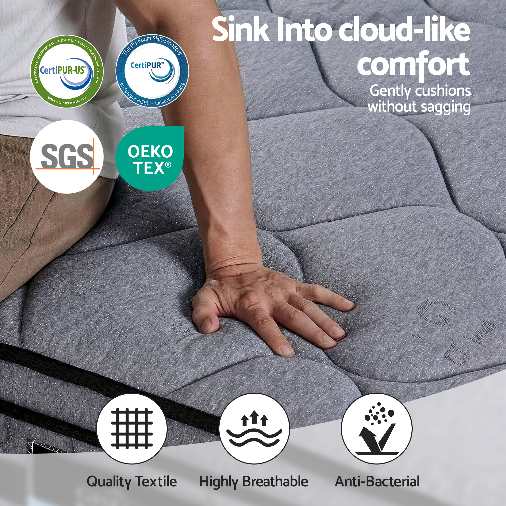 Giselle Bedding 34Cm Double Hybrid Mattress – Nice N Cheap Variety Store Double Hybrid Mattress