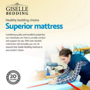 Giselle Bedding 34Cm Mattress Bamboo Cover Double - Image 4