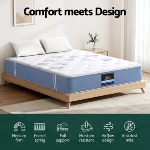 Giselle Double Bed Pocket Spring Mattress 25Cm – Nice N Cheap Variety Store Double Bed Pocket Spring Mattress