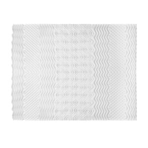 Giselle Bedding Memory Foam Mattress Topper 7-Zone Airflow Pad 8Cm Single White - Image 3