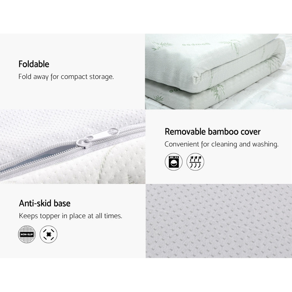 Giselle Bedding Memory Foam Mattress Topper Cool Gel 8Cm Double – Nice N Cheap Variety Store Giselle Bedding Memory Foam Mattress Topper Cool Gel 8Cm Double - Image 6