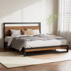 queen metal bed frame