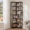 Artiss 6 Tiers Bookshelf Corner Shelf Bookcase Display Shelves Oak Product Image Nice N Cheap Variety Store