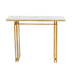 Artiss Marble Effect Console Table 110Cm White &Amp; Gold – Nice N Cheap Variety Store Marble Effect Console Table