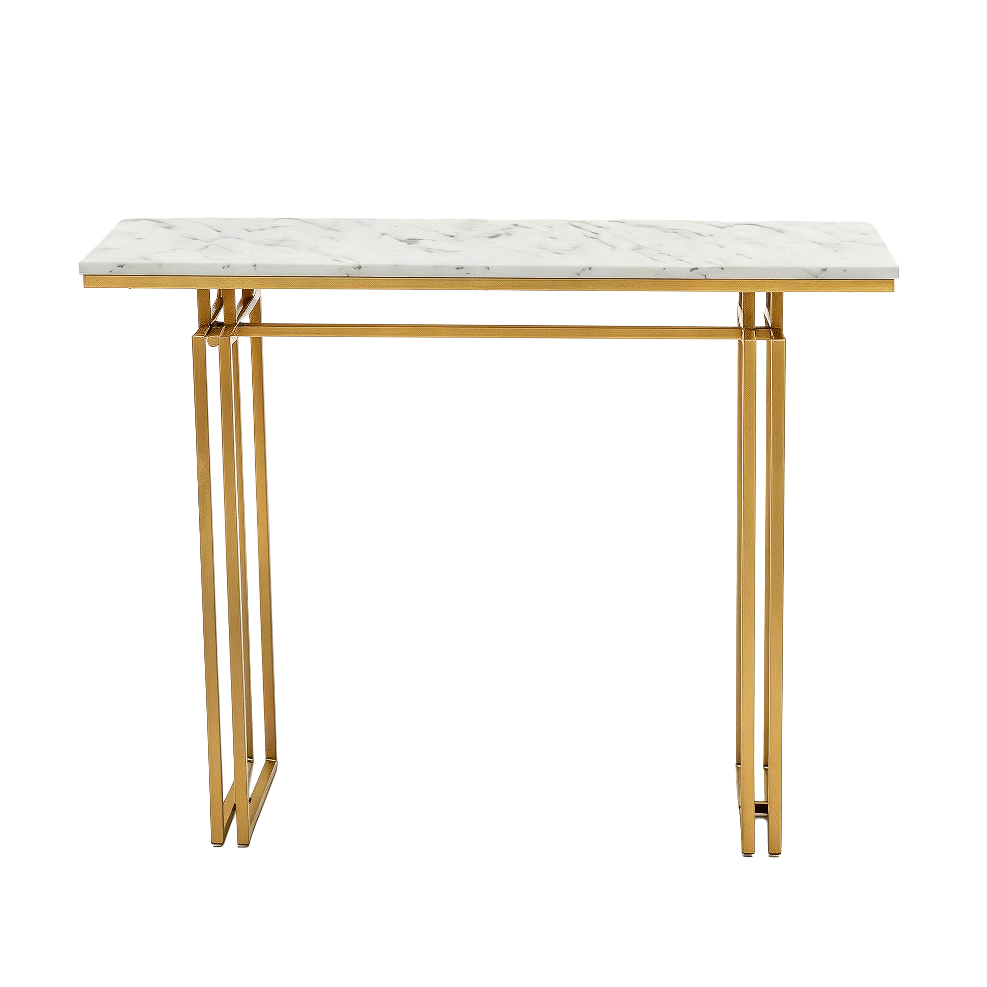 Artiss Marble Effect Console Table 110Cm White &Amp; Gold – Nice N Cheap Variety Store Marble Effect Console Table