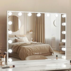 Embellir Makeup Mirror 80X60Cm Hollywood Vanity With Led Light Tabletop White - Image 7