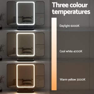 Embellir Led Makeup Mirror Tri-Fold Lighted Vanity Mirrors 1X2X3X Magnifications - Image 6