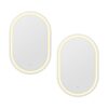 Embellir 2 Led Wall Mirror With Light 50X75Cm Bathroom Decor Oval Mirrors Vanity Product Image Nice N Cheap Variety Store